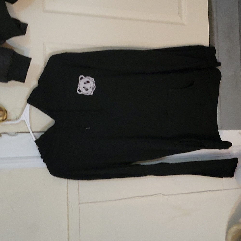 All black panda hoodie